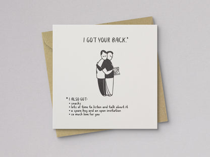 I Got Your Back Sympathy Card - additional product photo 1