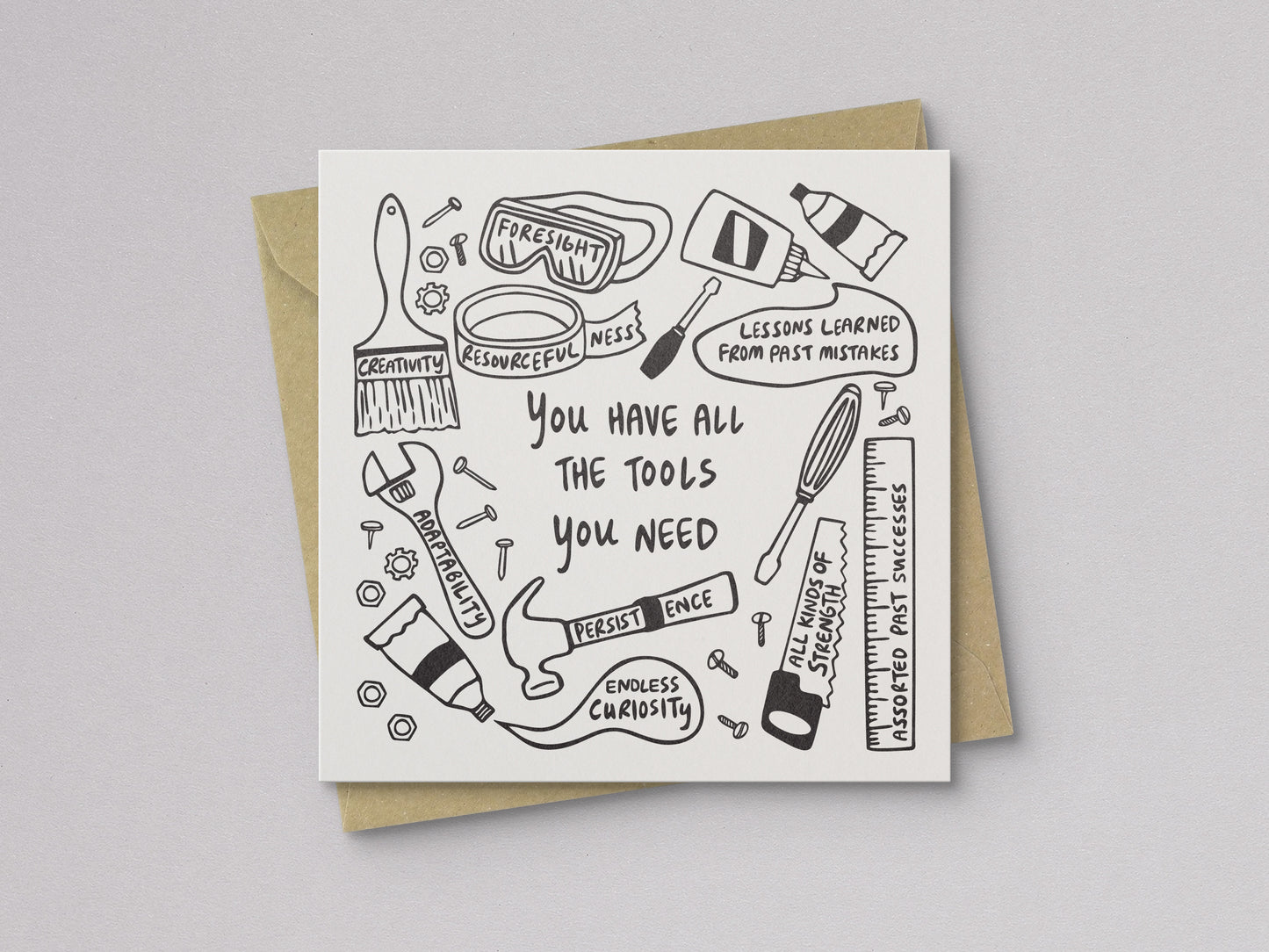 You Have All the Tools You Need Encouragement Card - additional product photo 1