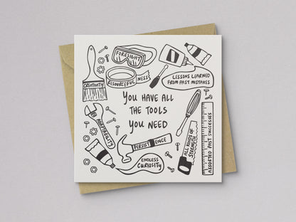 You Have All the Tools You Need Encouragement Card - additional product photo 1