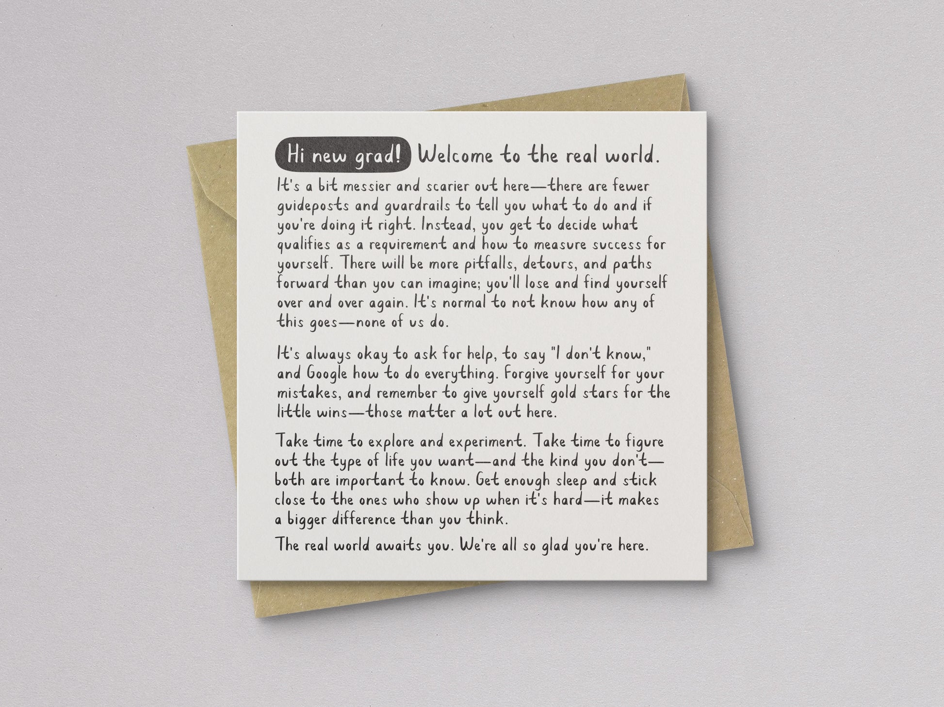 Hi New Grad Graduation Card - additional product photo 1