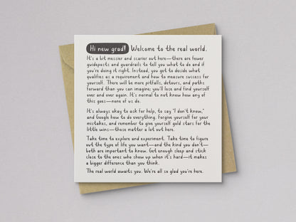 Hi New Grad Graduation Card - additional product photo 1