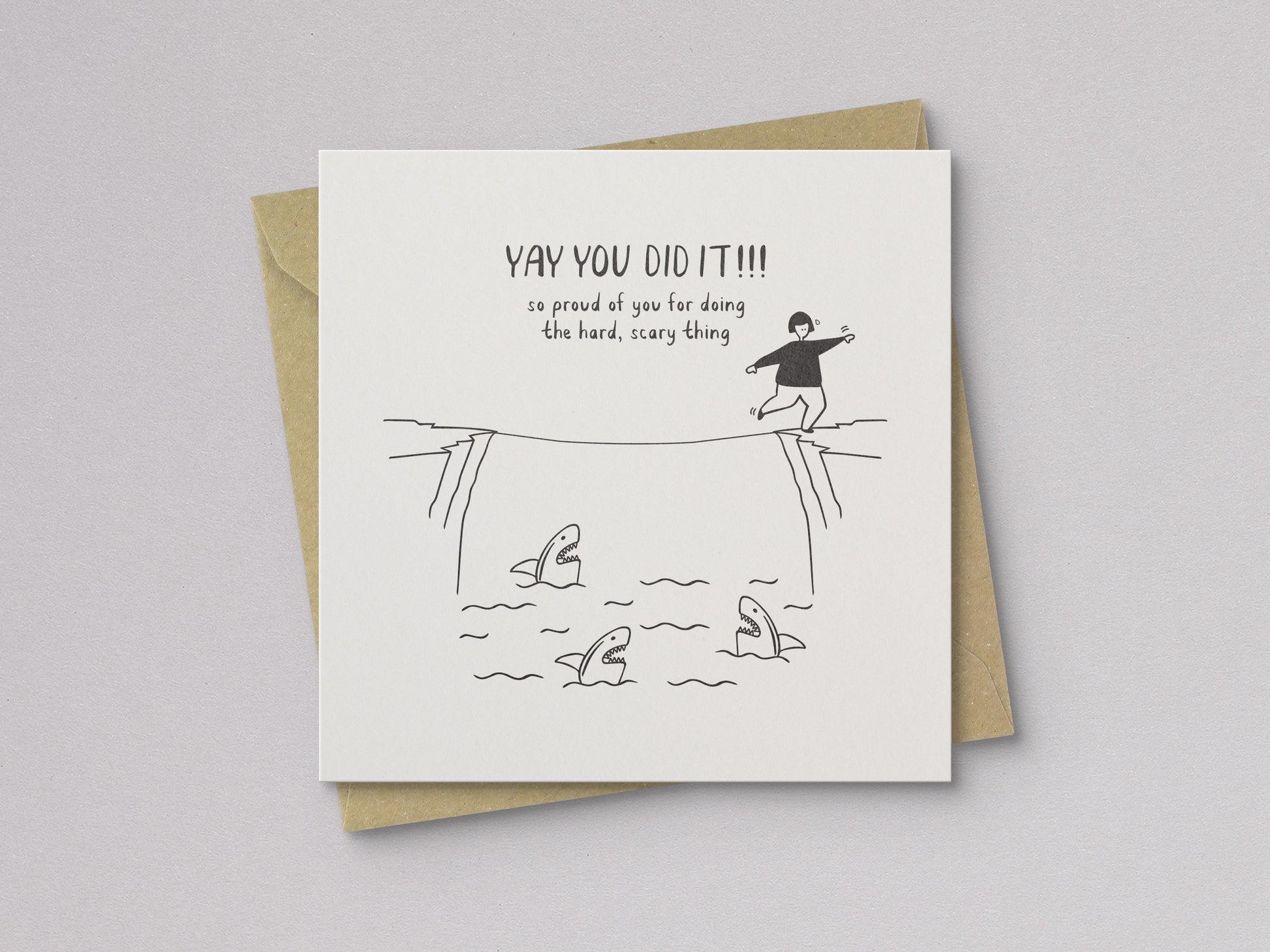 Doing the Hard Scary Thing Encouragement Card - additional product photo 1