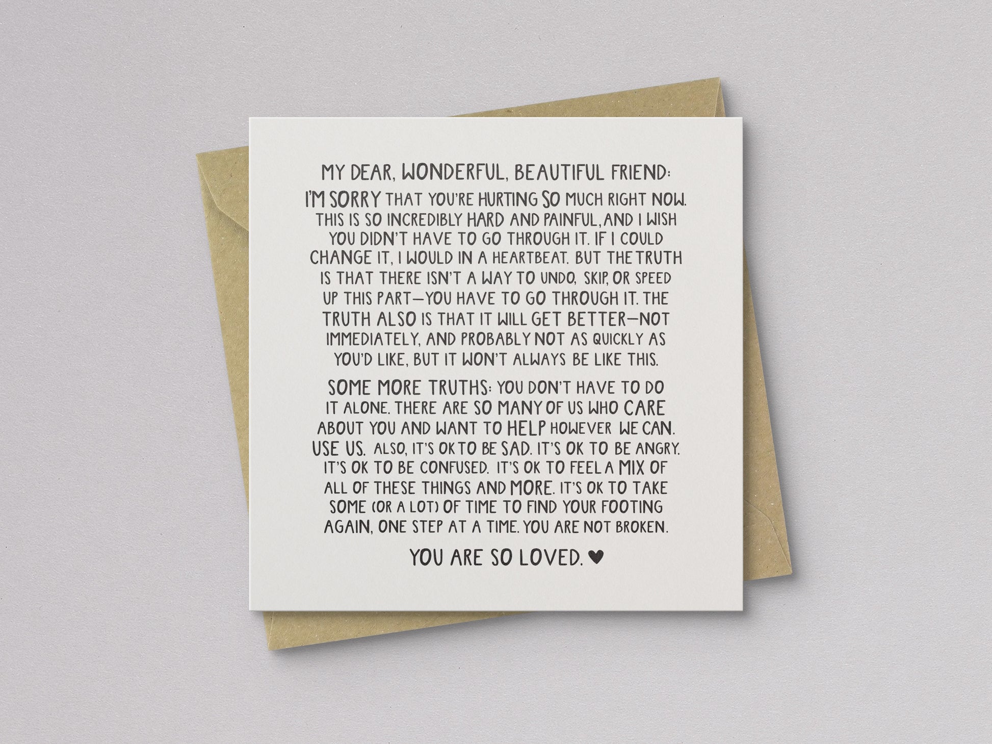 You Are So Loved Card - additional product photo 1