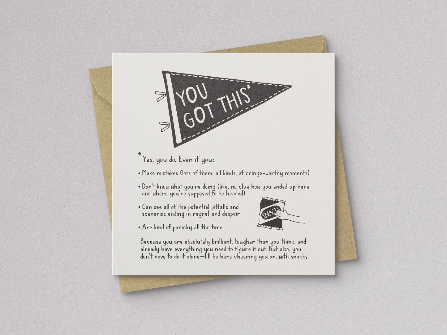 You Got This Encouragement Card - additional product photo 1