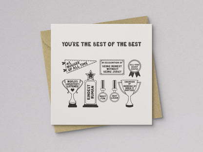 You're the Best of the Best Card - additional product photo 1
