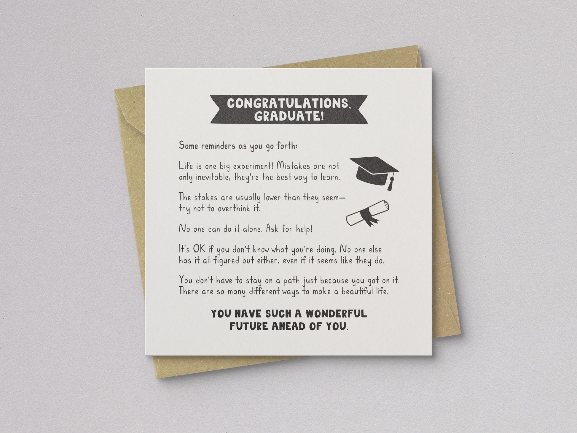 Congrats Graduate Graduation Card - additional product photo 1
