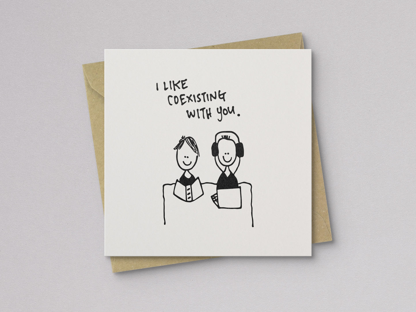 I Like Coexisting With You Love Card - additional product photo 1