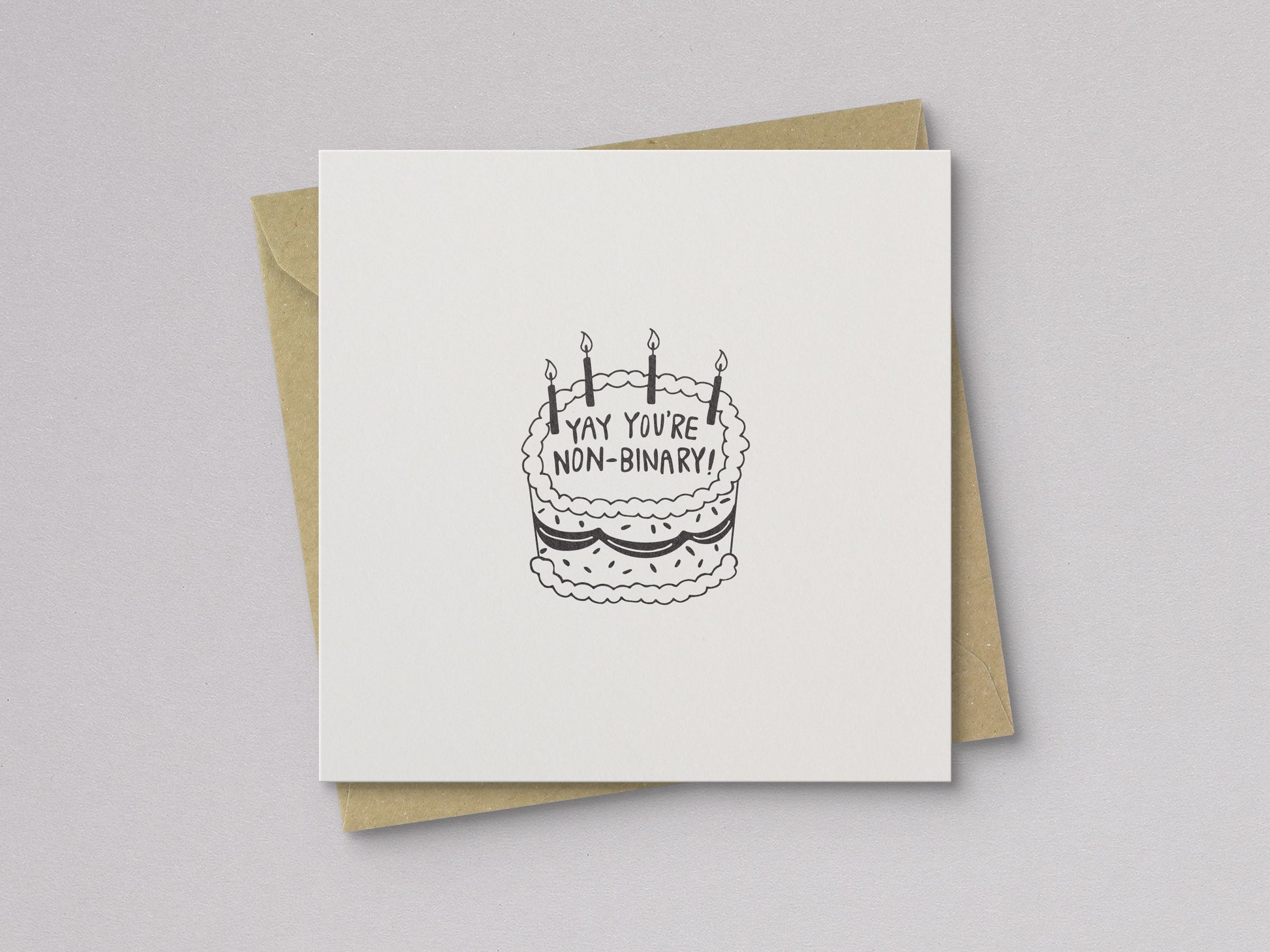 Yay You're Non-Binary Card - additional product photo 1